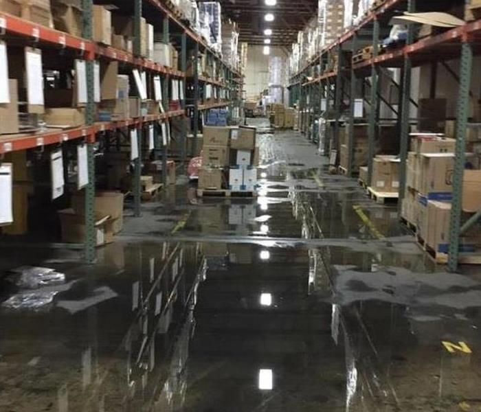 Warehouse water damage